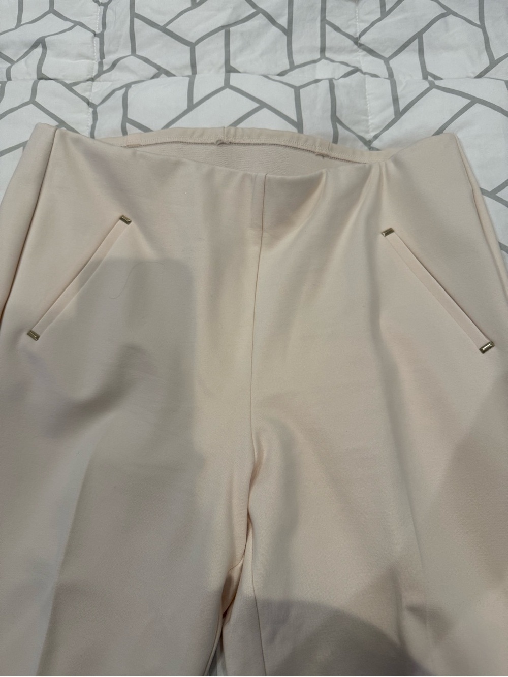 Chico's Soft Cream Pull-On High-Rise Trousers 1.5P